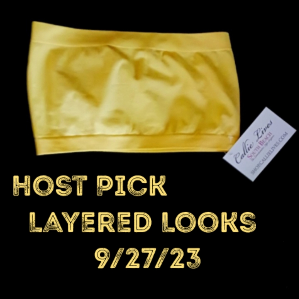 Nwt yellow bandeau